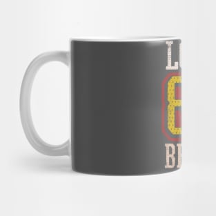 Long Beach California sports football lettering jersey 89 Mug